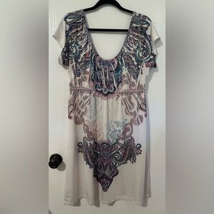 Kiara Plus Size Women's Paisley Dress - Size XXL